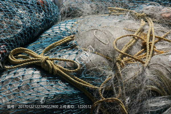 釣魚網(wǎng)-濱海沙灘；金奈；印度