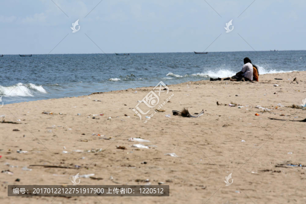 Marina海灘；金奈；印度