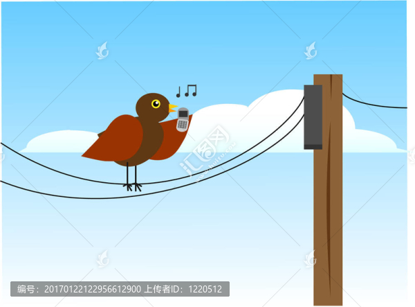 電線上的鳥…
