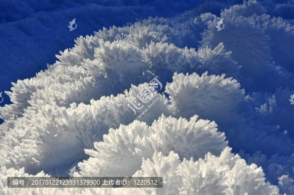 雪丘上的細(xì)冰晶