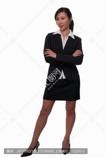 商業(yè)套裝中的女人