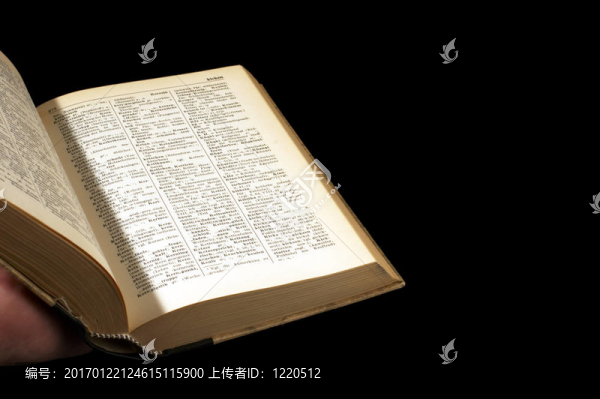 打開的書