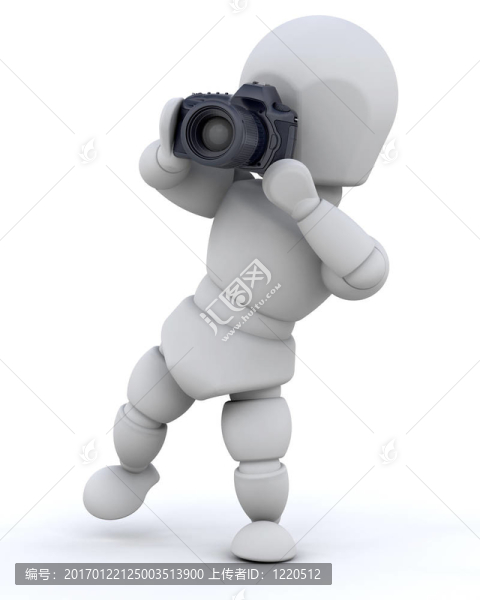 3D男子拍照