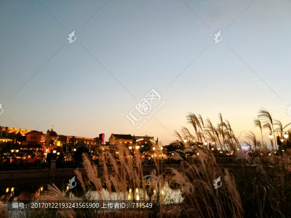 迪士尼小鎮(zhèn)夜景