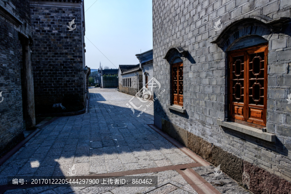 江南仿古建筑街道,古建筑,老房
