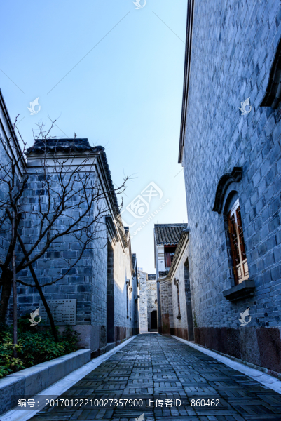 江南仿古建筑街道,古建筑,老房