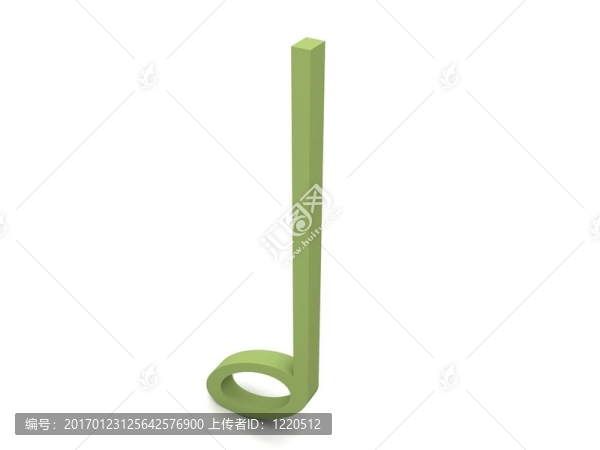 三維綠色筆記