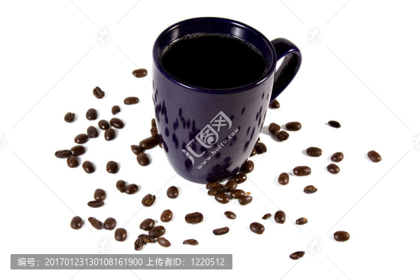 孤立的咖啡杯