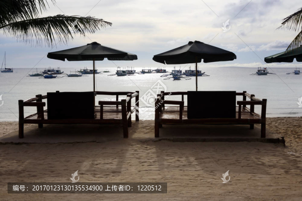 海灘上的日落