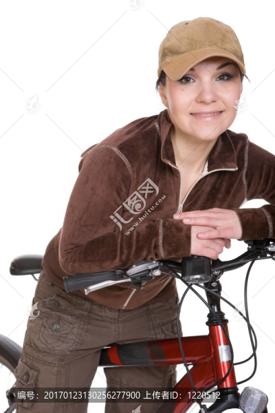 女人騎自行車