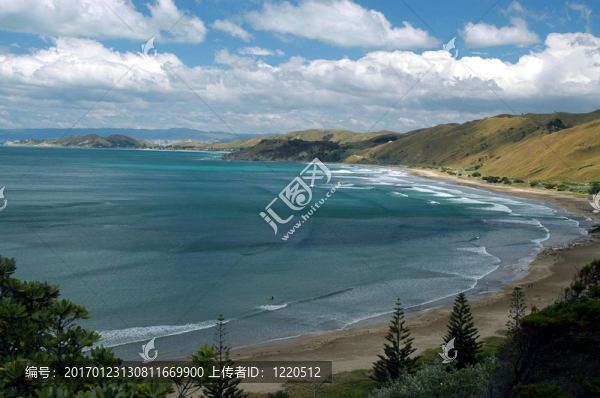 夏季新西蘭海岸線