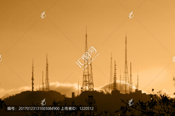橙色的天空