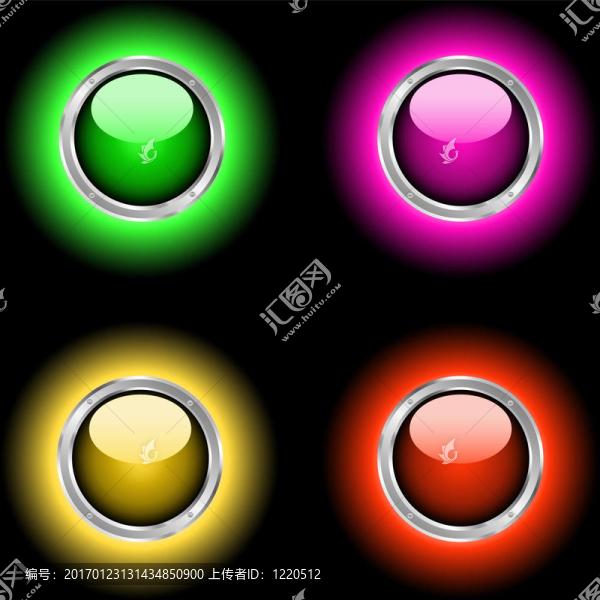 發(fā)光的按鈕