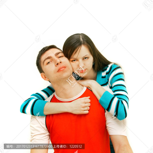 年輕夫婦白色