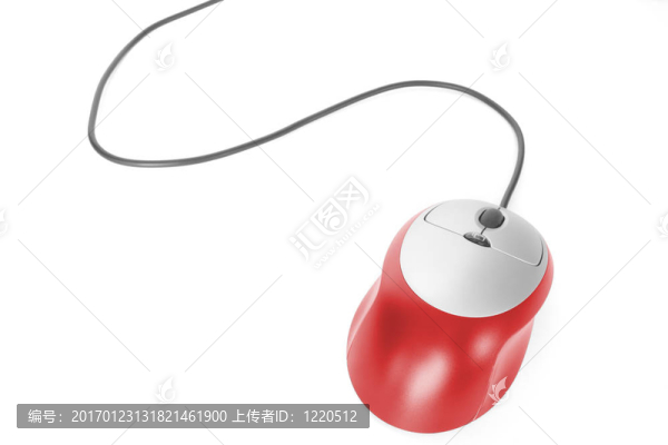 白色背景的電腦鼠標