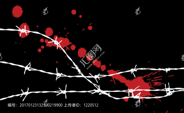 鐵絲網(wǎng)的剪影