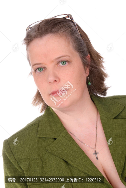 綠色眼睛的愛爾蘭女人