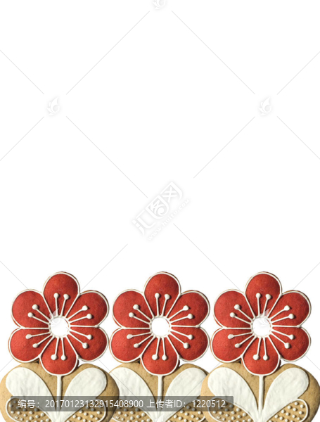 紅色的花框
