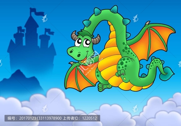 帶城堡的飛天青龍