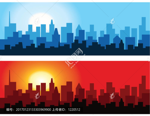 在黎明和黃昏的城市