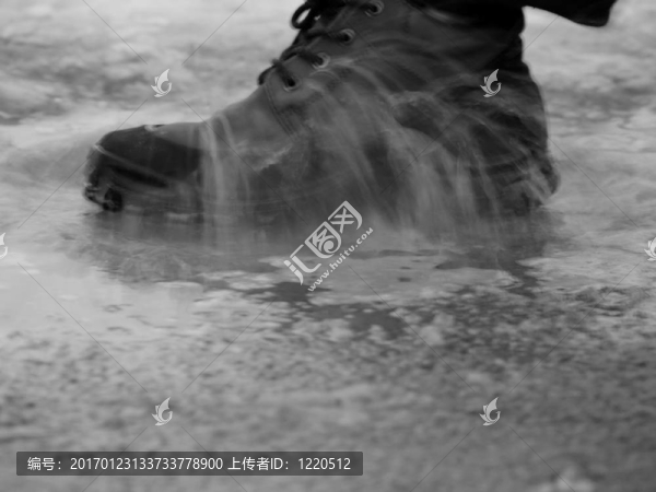 鞋在水
