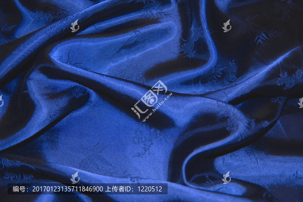 藍(lán)色的絲綢