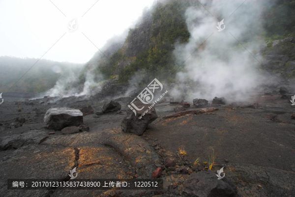 火山口的底部