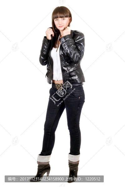 美麗的年輕女人。在白色的孤立