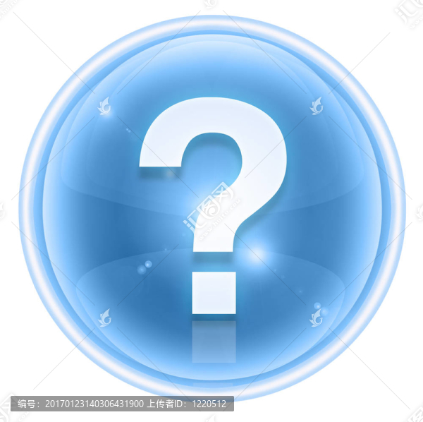 問(wèn)題符號(hào)冰圖標(biāo)；白色背景隔離
