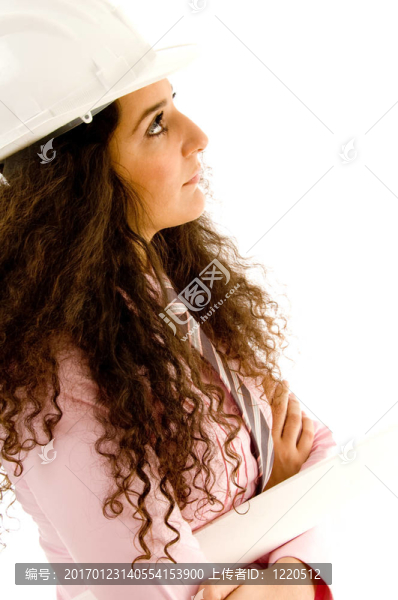 年輕的西班牙裔女性建筑師