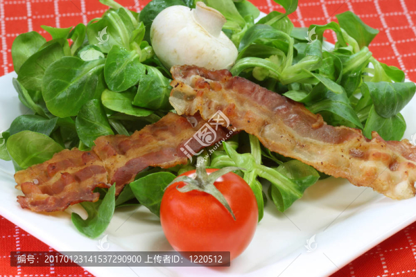 做沙拉青菜用的匙形菜葉