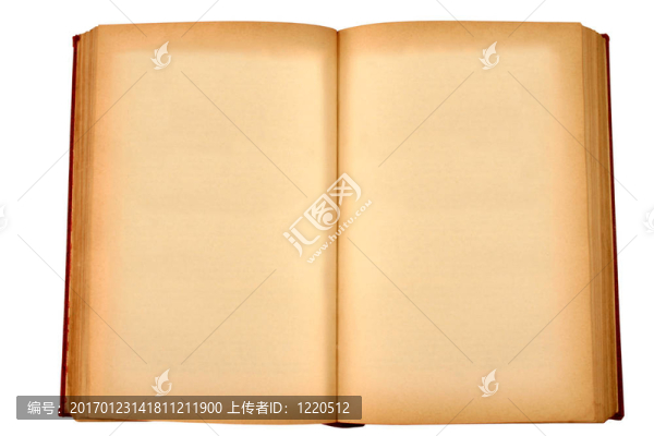 一本空白頁發(fā)黃的舊書
