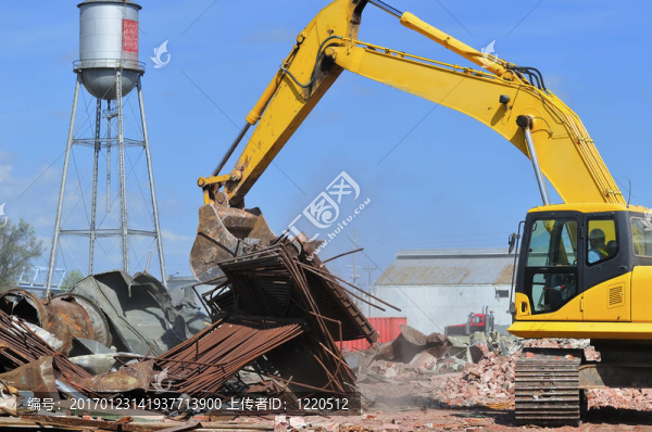 建筑拆遷工地