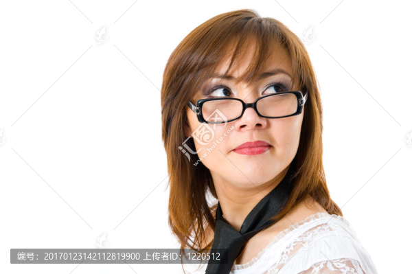 美麗的日本商人抬頭