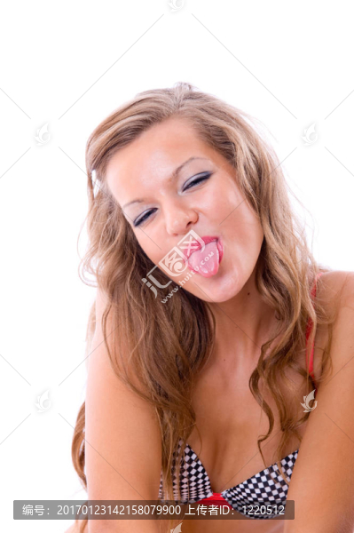 性感的女士穿泳裝。
