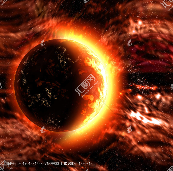 太陽或燃燒的星球