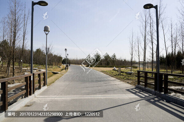 空蕩蕩的柏油路
