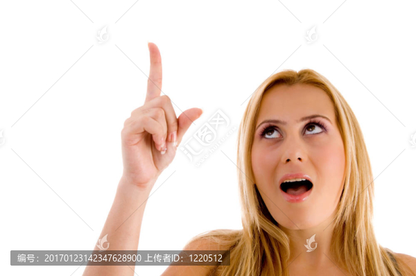 女朝上