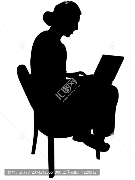 男子坐在椅子上筆記本電腦