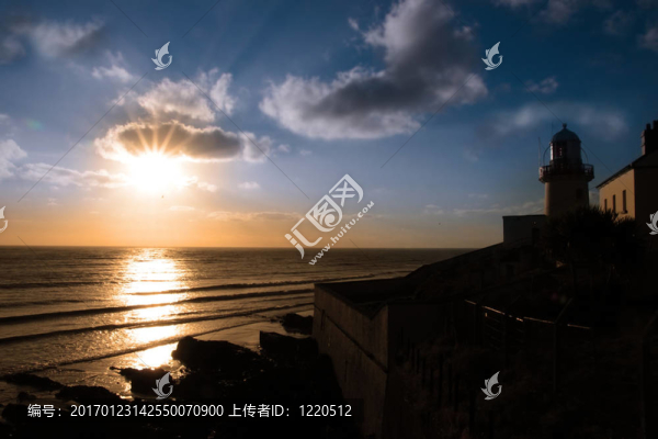 燈塔日落