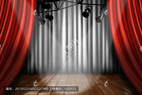 舞臺劇場舞臺與聚光燈表演燈