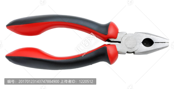 白色背景上分離的鉗
