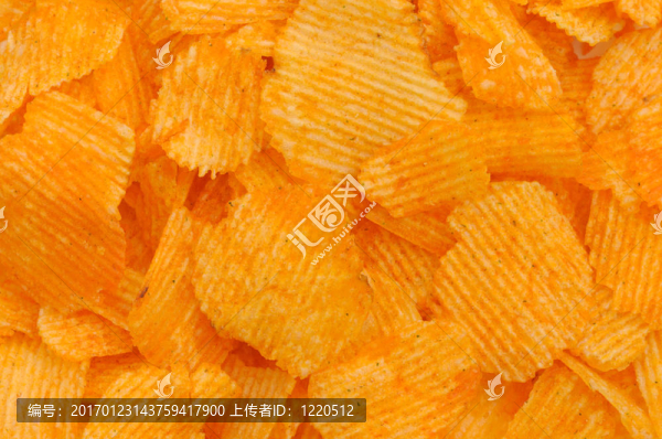 薯片特寫