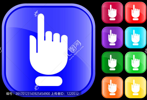 手的圖標與指向/選擇