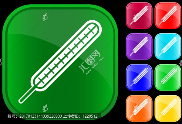 圖標(biāo)的溫度計(jì)