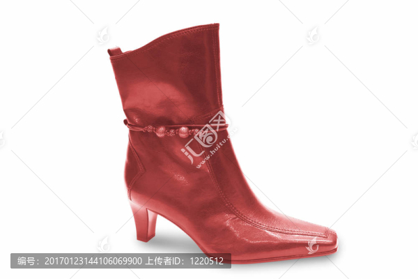 女人紅靴子