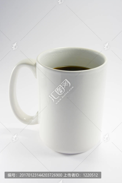 白色的咖啡杯