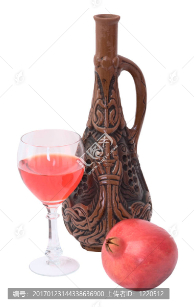 靜物與一杯酒和一瓶