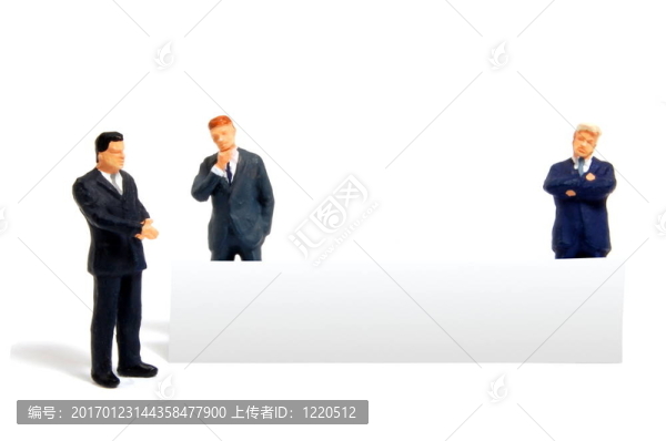 有橫幅的商務(wù)人士