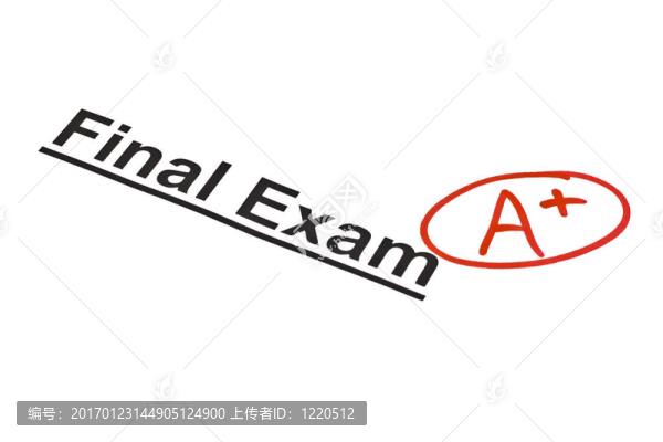 用一個(gè)的標(biāo)記的最后的考試
